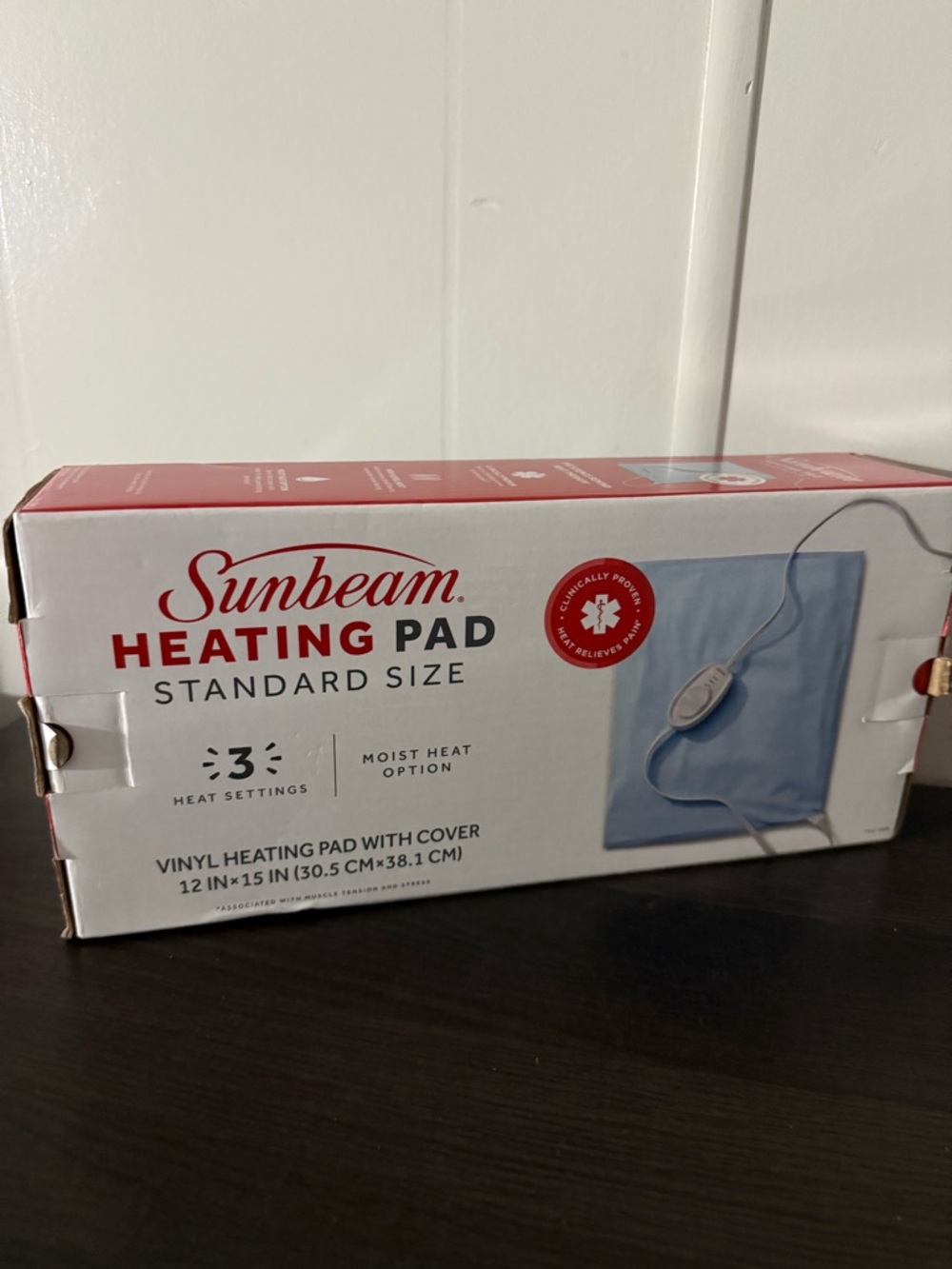 Sunbeam Light Blue Standard Heating Pad with Controller